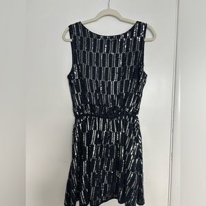 Endless Rose Navy Sparkle Mini Dress